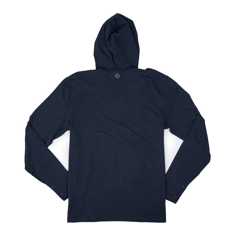TASC Carrollton LS Hoodie Tee - Navy Heather