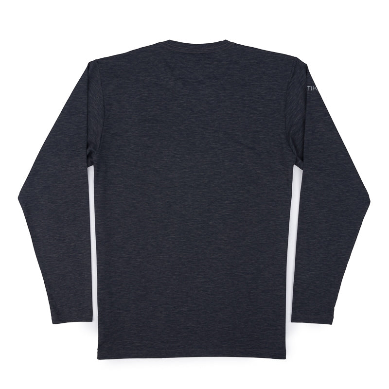 Anetik LS Pro Tech Crew Tee - Charcoal Heather