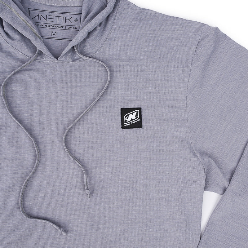 Anetik Tech LS Hoodie Tee - Alloy Heather
