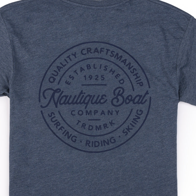 Trade Circle SS Tee - Shale Blue Heather