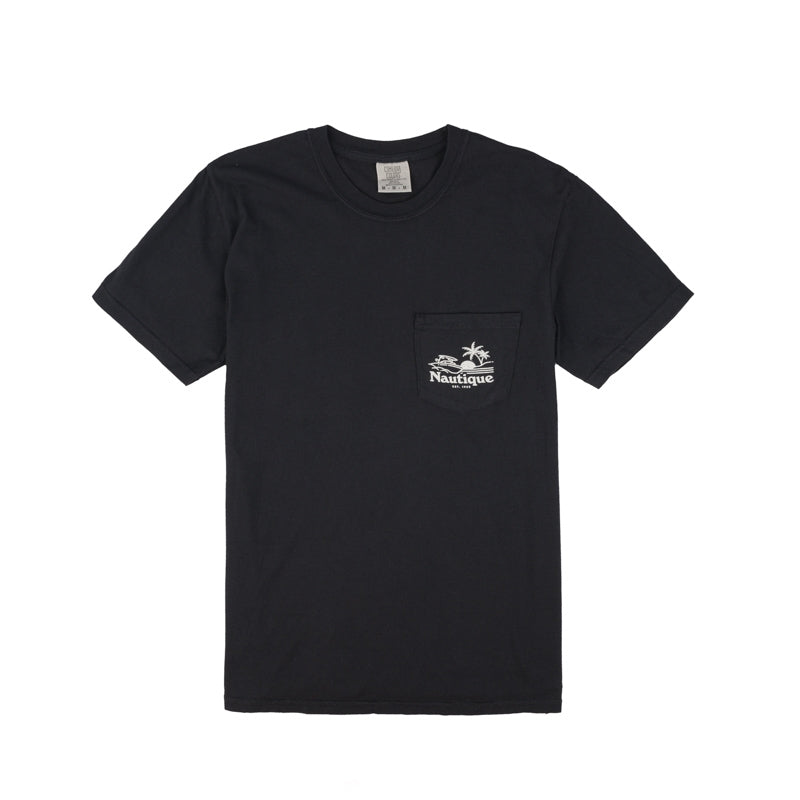 Neon Lights SS Pocket Tee - Black