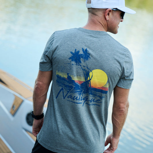 Sunset Vibes Tee - Grey