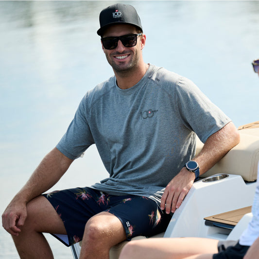 100th Anniversary TASC SS Fitness Tee - Heather Grey - CLEARANCE