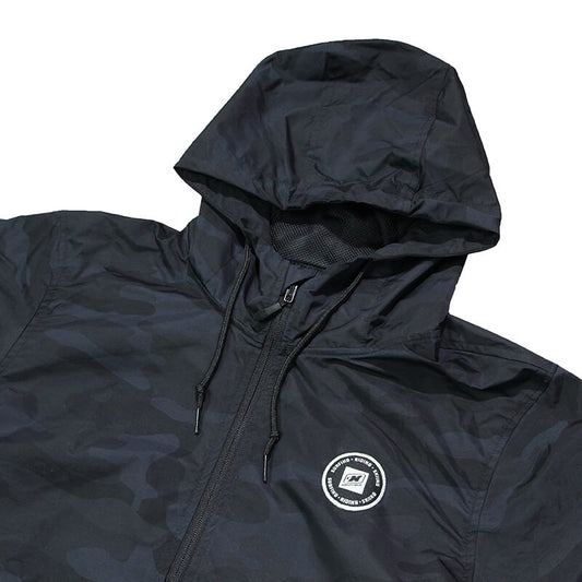Anorak 1/2 Zip Pullover - Black Camo