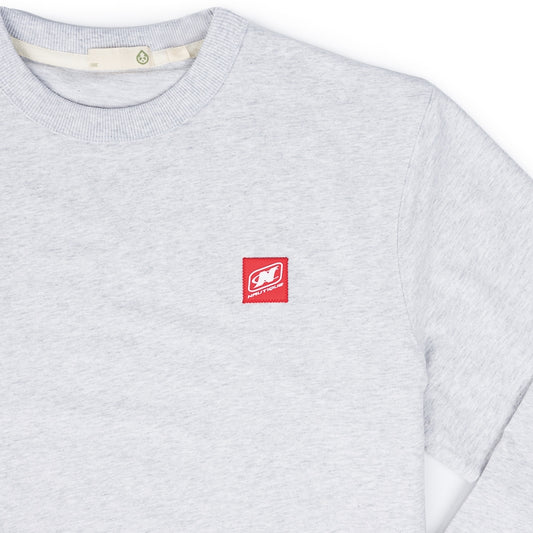 TASC Varsity Crew Sweatshirt - Light Heather Grey