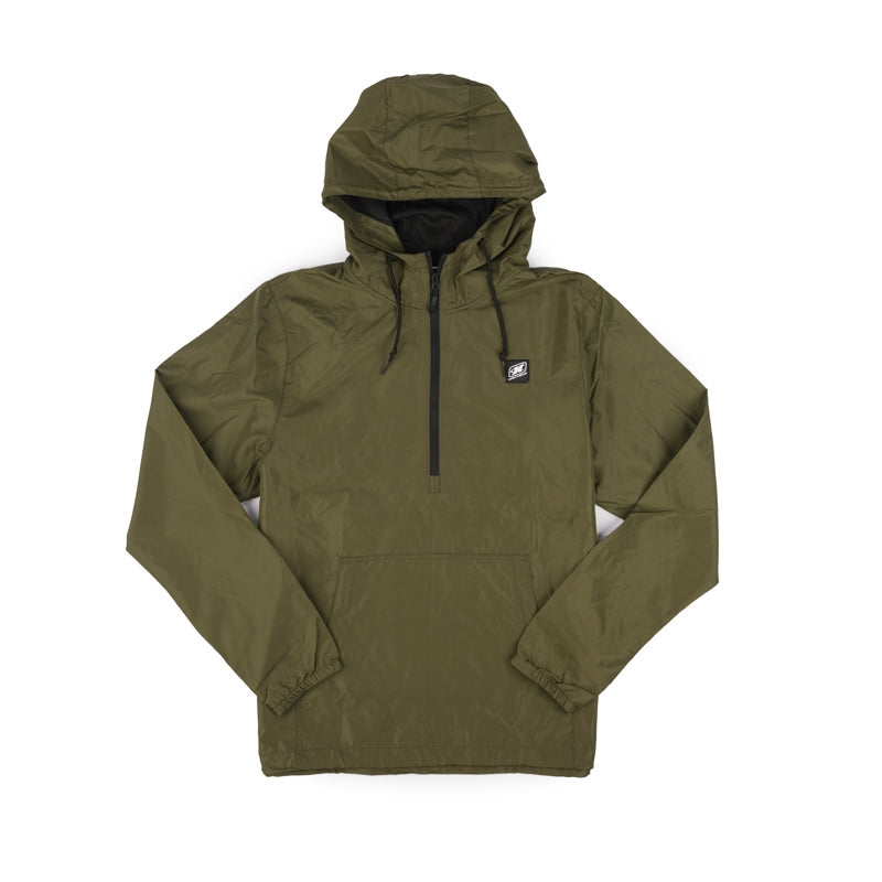 1/4 Zip Wind Breaker - Army Green