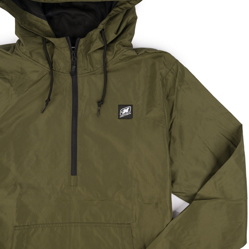 1/4 Zip Wind Breaker - Army Green