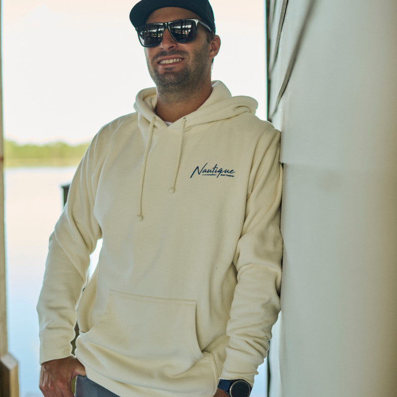 Sunset Vibes Hooded Sweatshirt - Bone