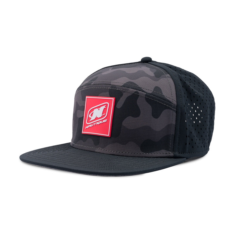 Melin Trenches Cap - Black Camo (Red Patch)