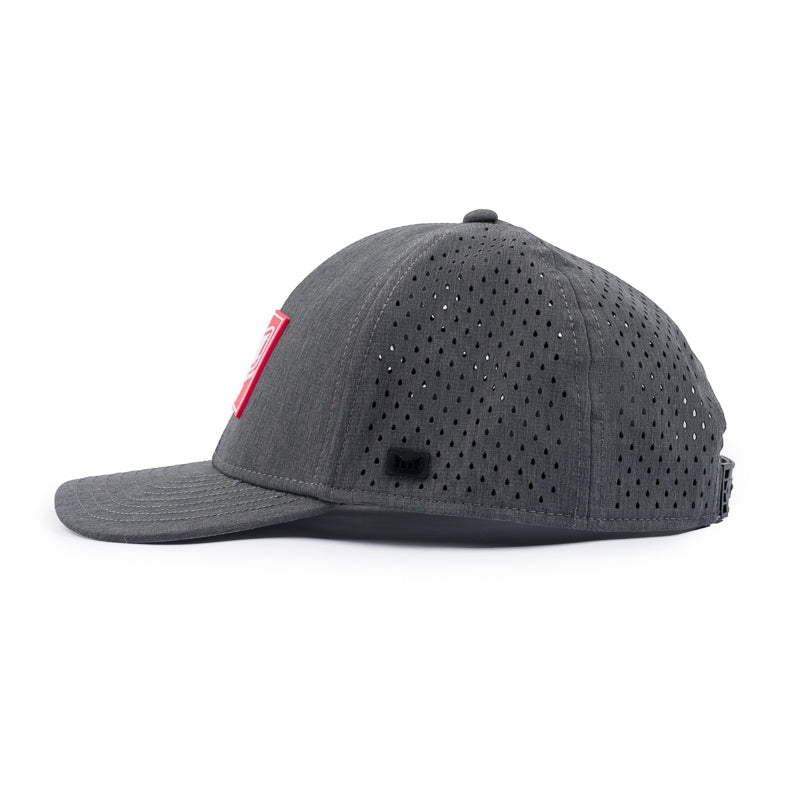 Melin A-Game Cap - Heather Charcoal (Red Patch)