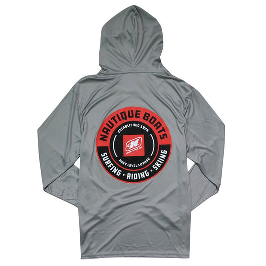 LS Side Out Performance Hooded Tee - Medium Grey - CLEARANCE