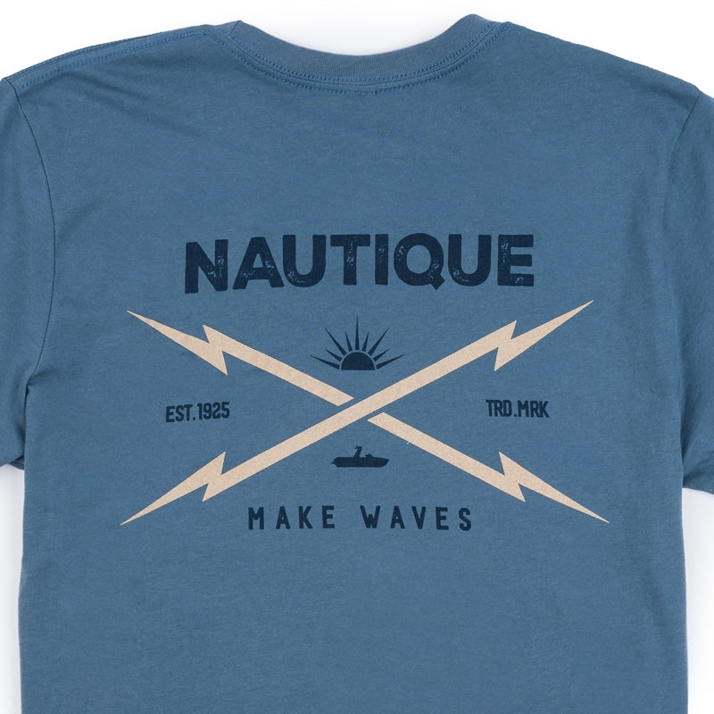 Make Waves SS Tee - Slate
