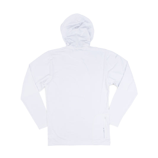 Men's 100th Anniversary Anetik Tech Hoodie Tee - White Heathered - CLEARANCE