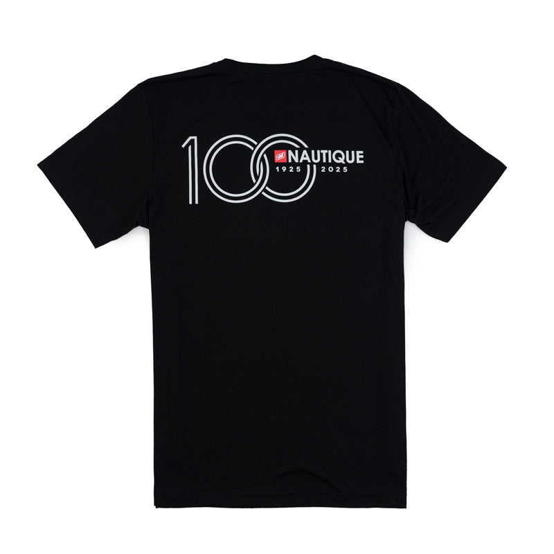 100th Anniversary Horizontal Back Logo Tee - Black - CLEARANCE