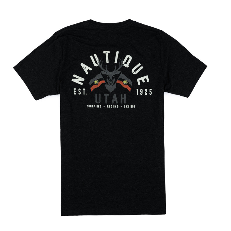 Utah Tee - Charcoal Black - CLEARANCE