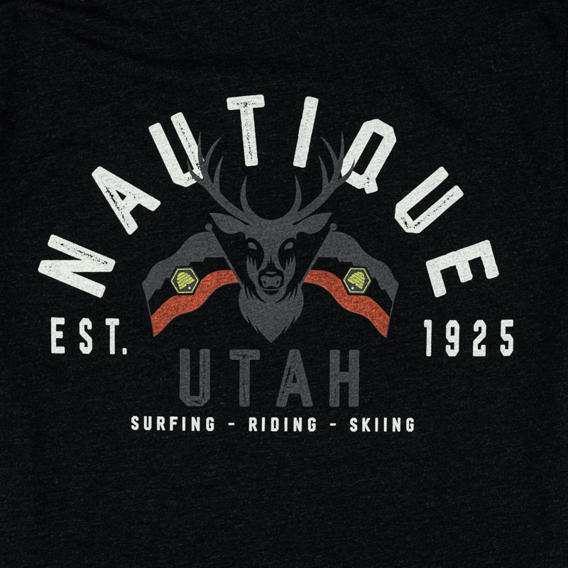 Utah Tee - Charcoal Black - CLEARANCE