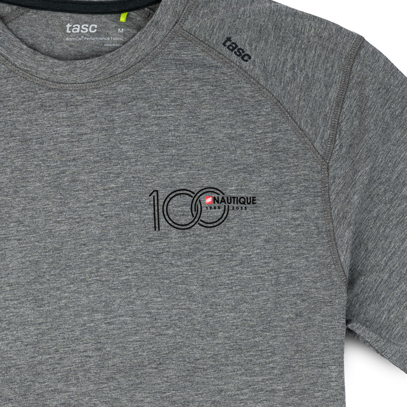 100th Anniversary TASC SS Fitness Tee - Heather Grey