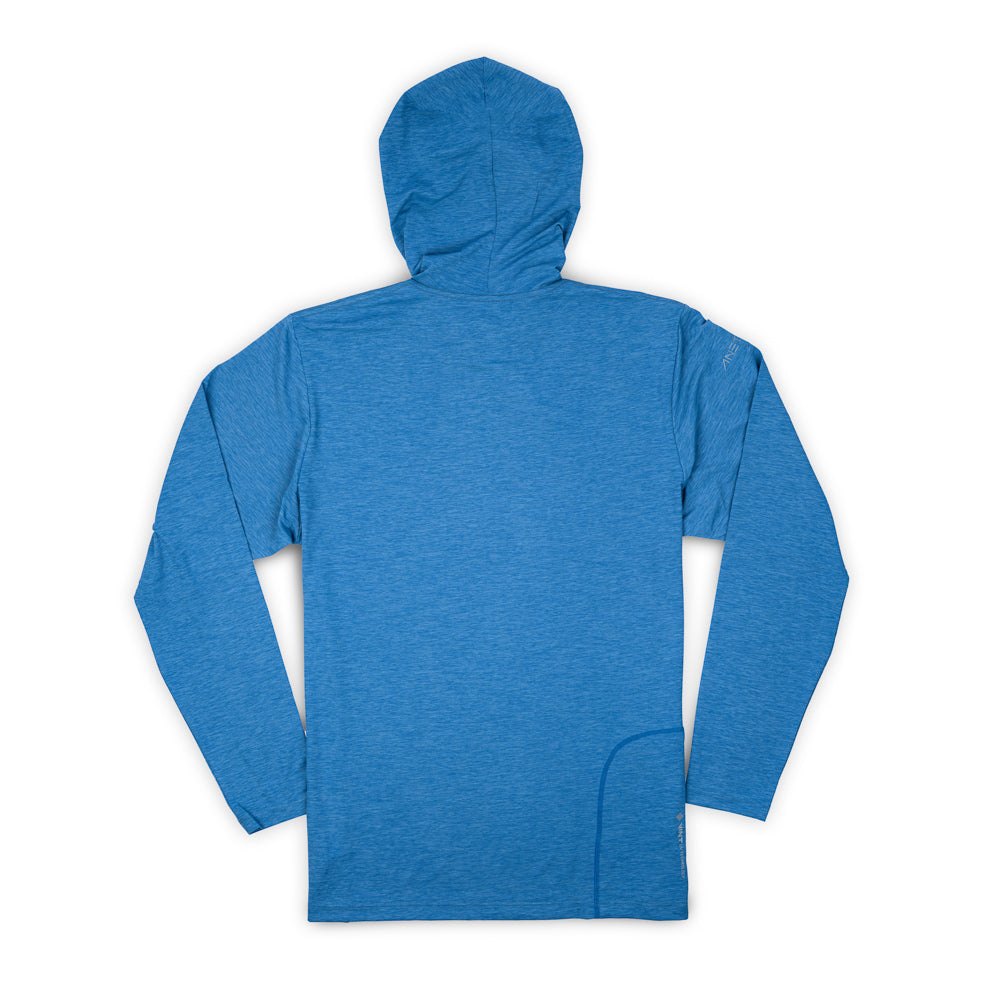 Anetik Tech LS Hoodie Tee - Bahama Blue Heather