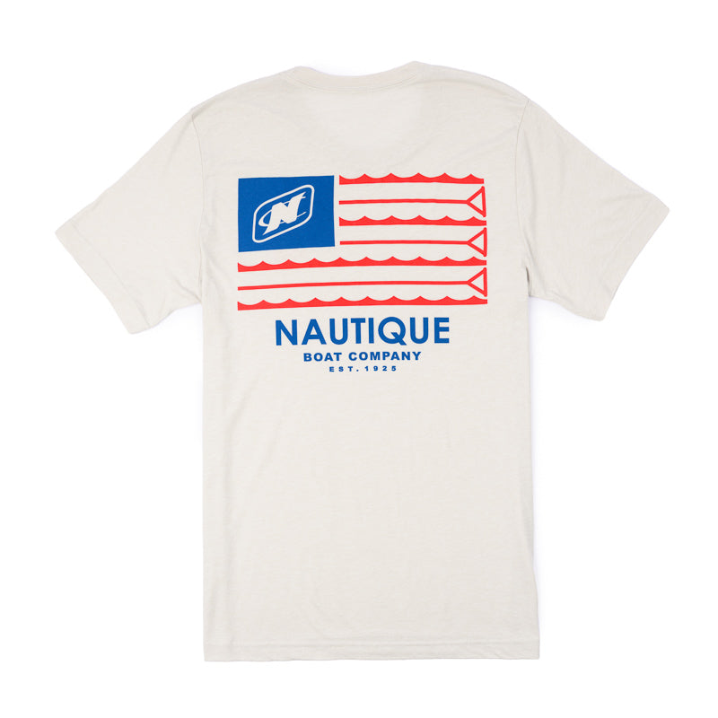 Flag SS Tee - Cement