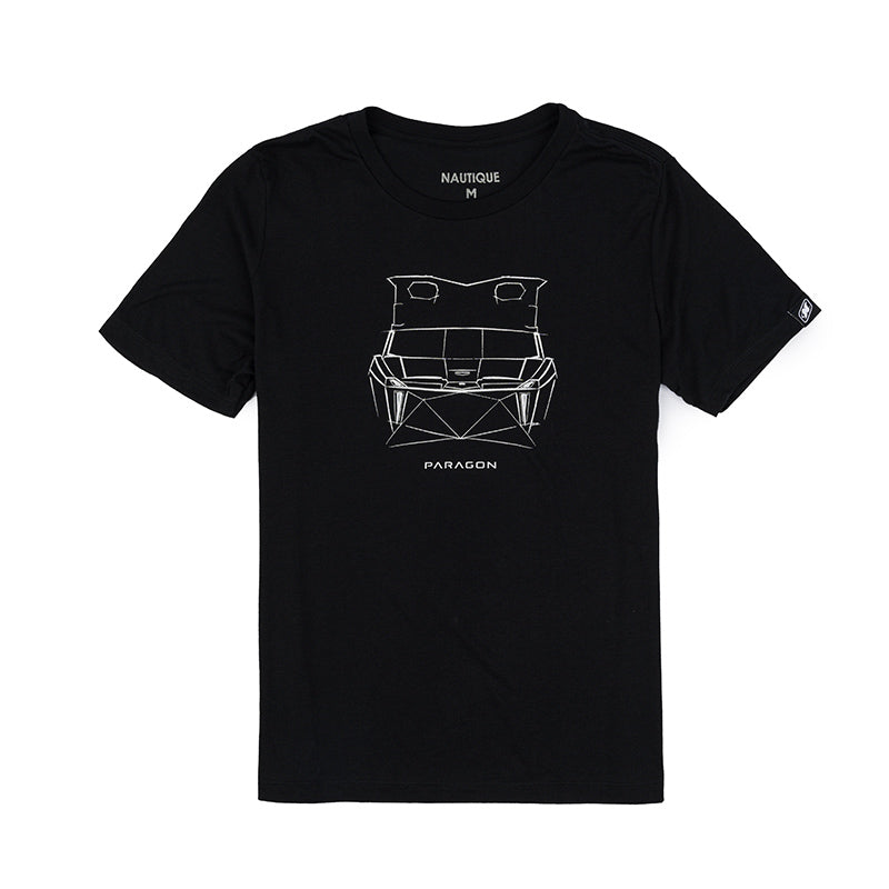 Women's Paragon Design Concept Tee - Forward Profile - Black - CLEARANCE