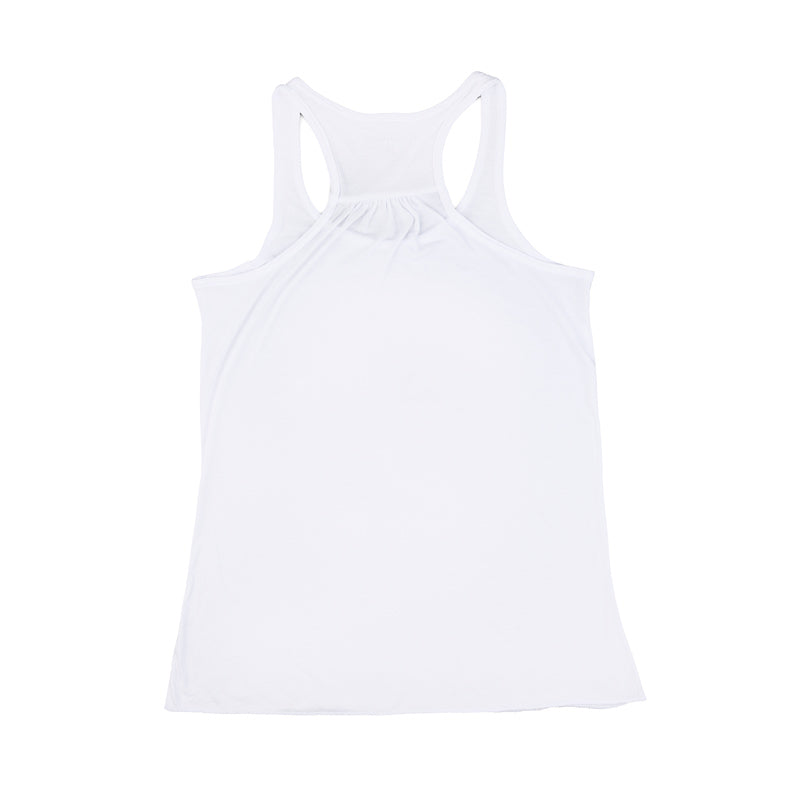 Women's Wavy Days Flowy Tank - White
