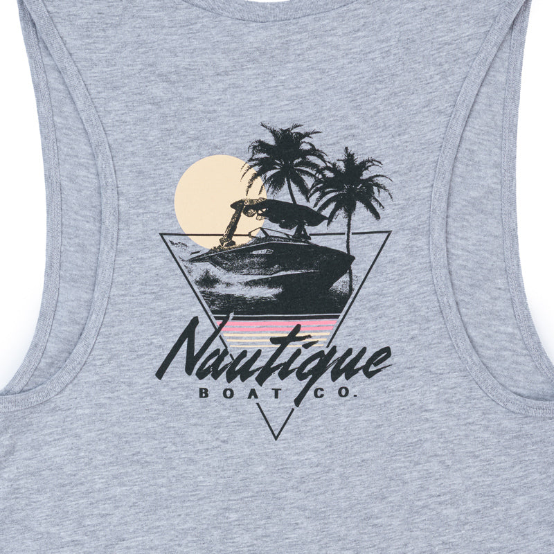 Women's Glow Muscle Tank - Athletic Heather
