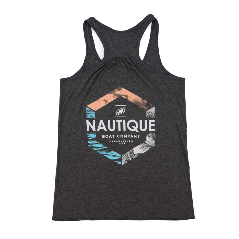 Women's Serenity Flowy Tank - Dark Grey Heather