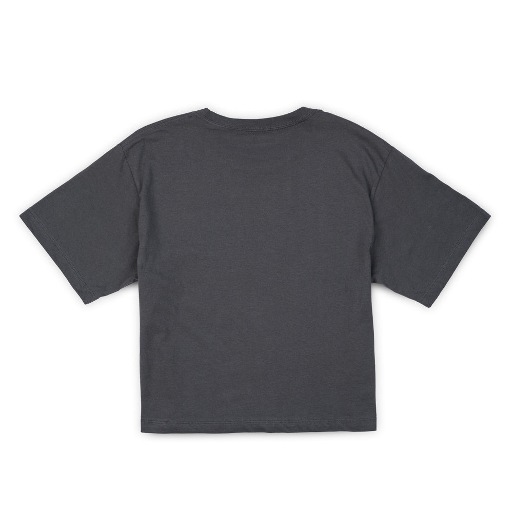 Women's Patch Crop Tee - Asphalt
