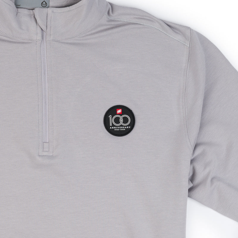 Men's 100th Anniversary TASC Cloud 1/4 Zip - Silver