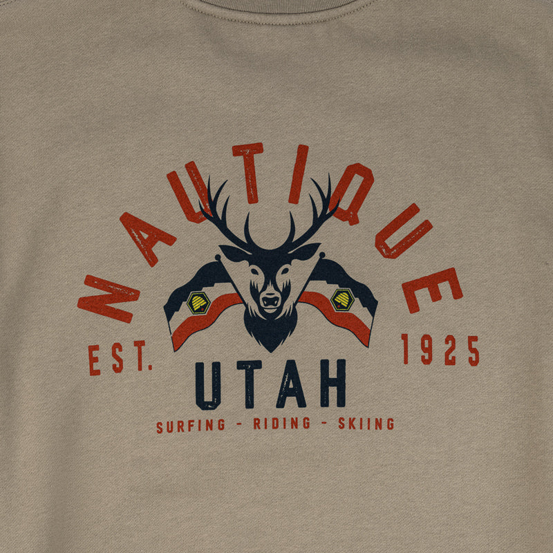 Utah Crew Sweatshirt - Cement - CLEARANCE