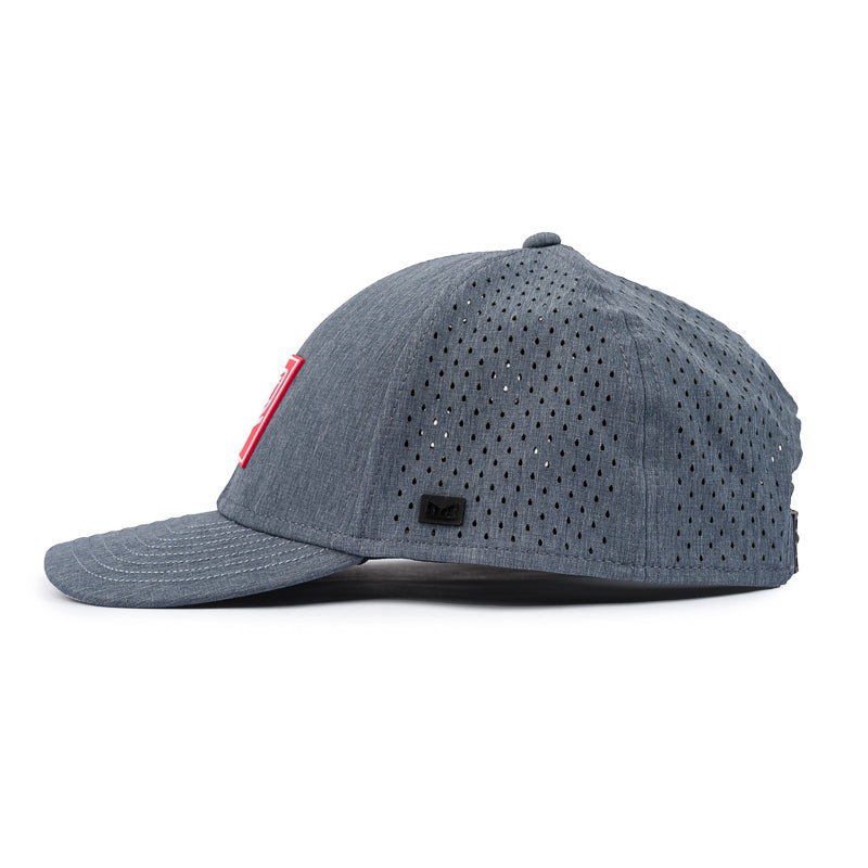 Melin A-Game Cap - Heather Light Blue (Red Patch)