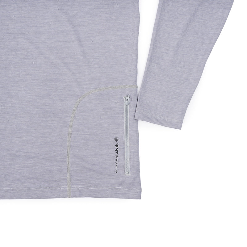 Anetik Tech LS Hoodie Tee - Alloy Heather