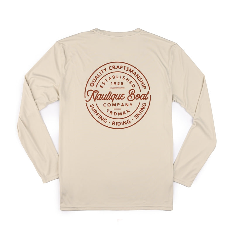 Trade Circle LS UPF Tee - Bermuda Tan - CLEARANCE