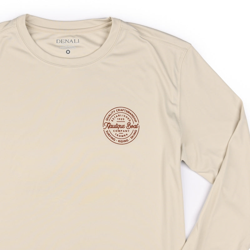 Trade Circle LS UPF Tee - Bermuda Tan - CLEARANCE