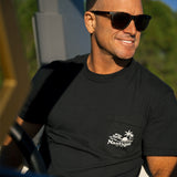 Neon Lights SS Pocket Tee - Black