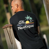 Neon Lights SS Pocket Tee - Black