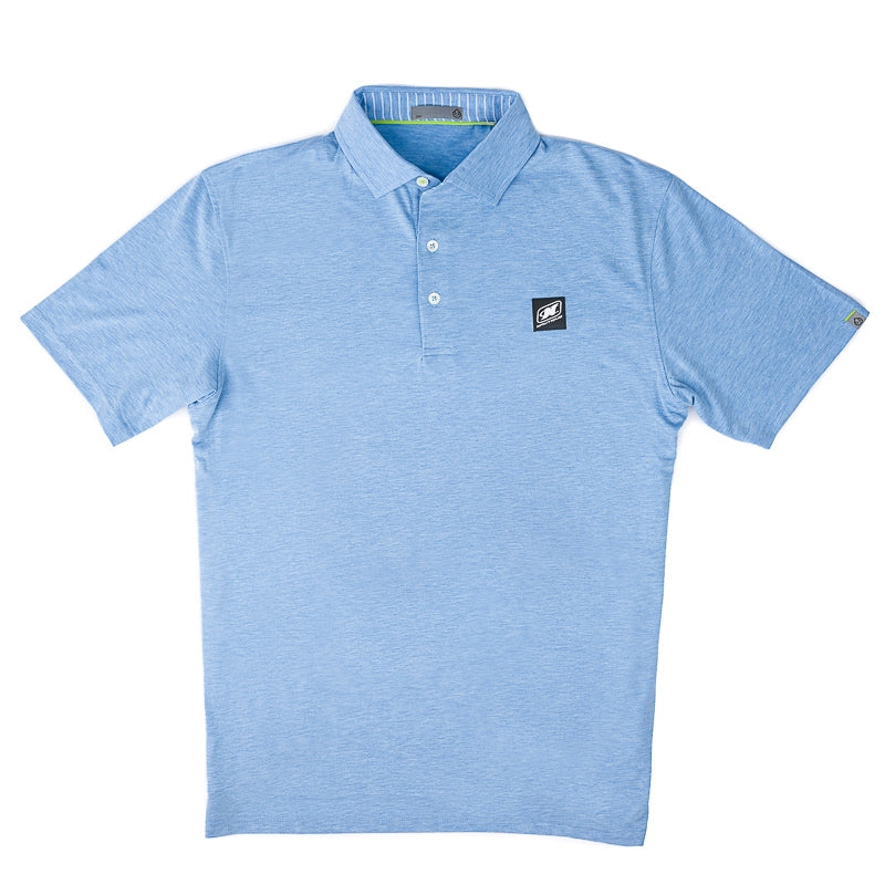 TASC Cloud Polo - Polar Blue Heather