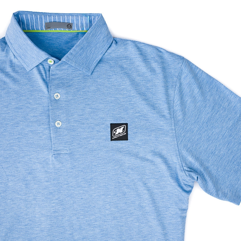 TASC Cloud Polo - Polar Blue Heather