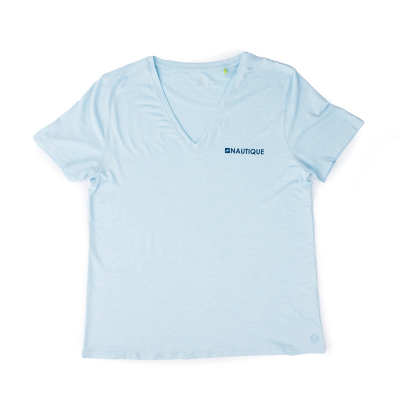 Women's TASC All Day V-Neck Tee - Tranquil Blue