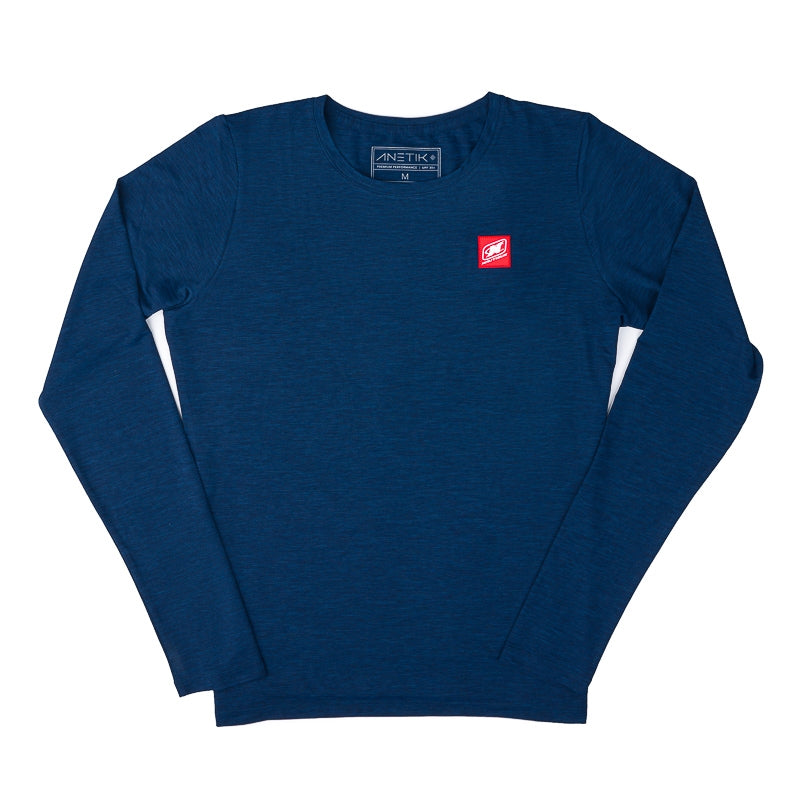 Women's Anetik LS Breeze Tee - Navy Heather