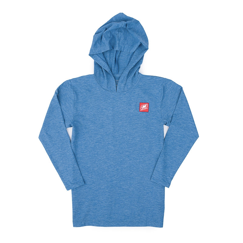 YOUTH Anetik LS Tech Hoodie Tee - Bahama Heather