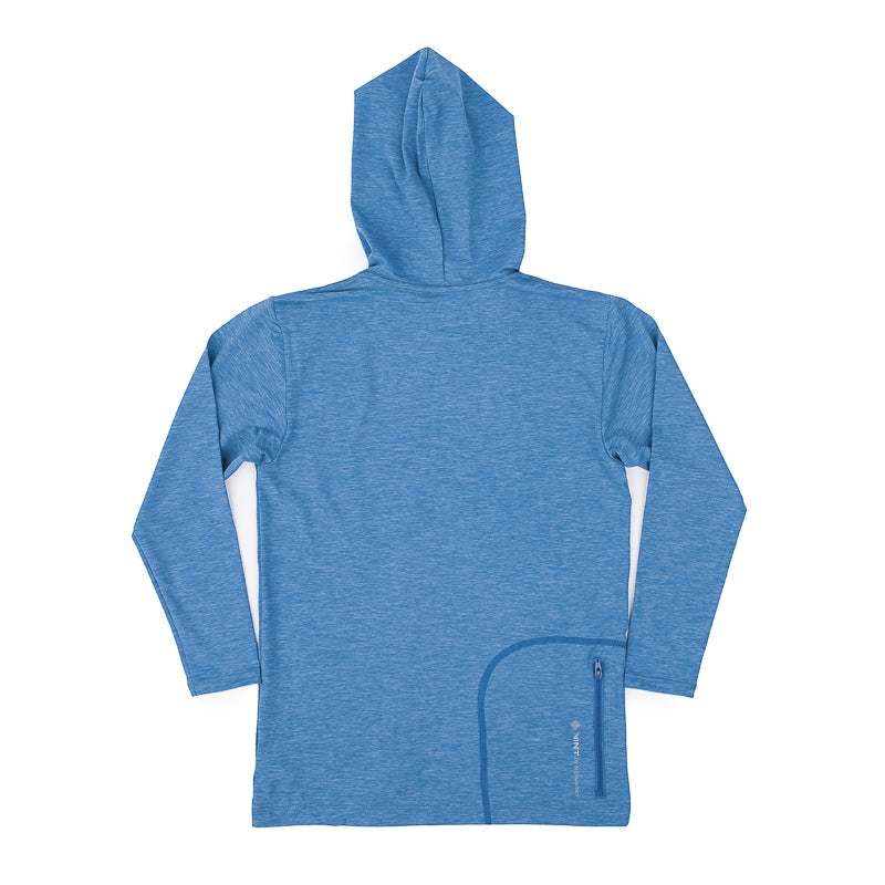 YOUTH Anetik LS Tech Hoodie Tee - Bahama Heather