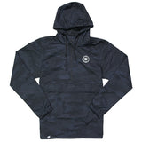 Anorak 1/2 Zip Pullover - Black Camo