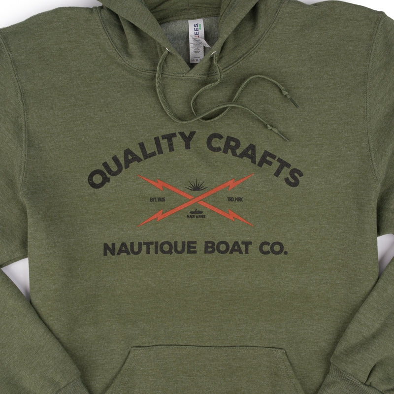 Quality Crafts Hooded Sweatshirt - Military Green