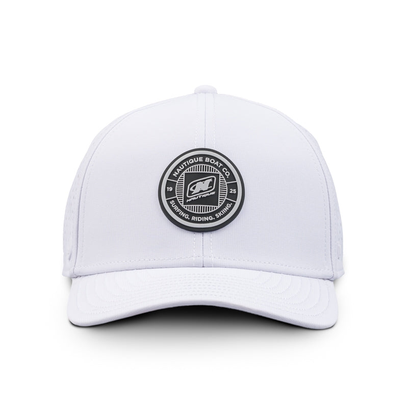 Melin A-Game Cap - White (Black Patch)