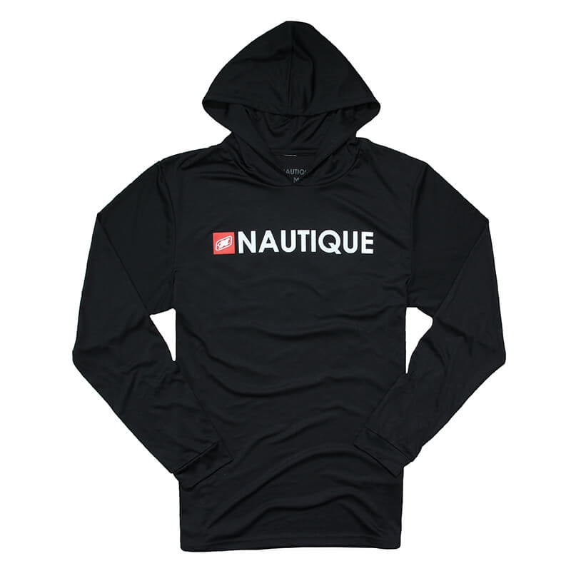 LS Side Out Performance Hooded Tee - Black - CLEARANCE
