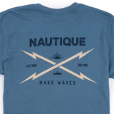 Make Waves SS Tee - Slate