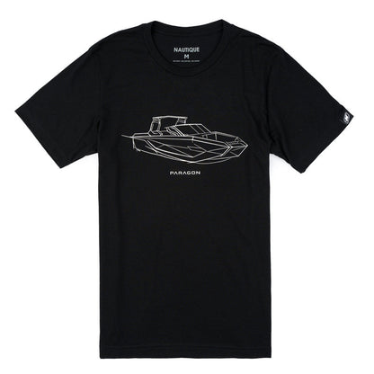 Paragon Design Concept Tee - Side Profile - Black