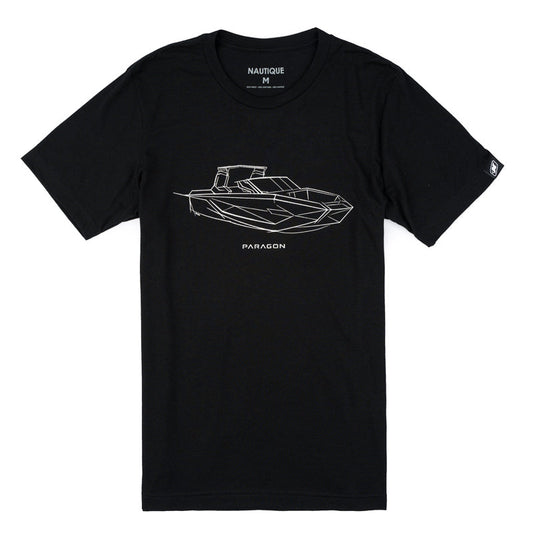 Paragon Design Concept Tee - Side Profile - Black