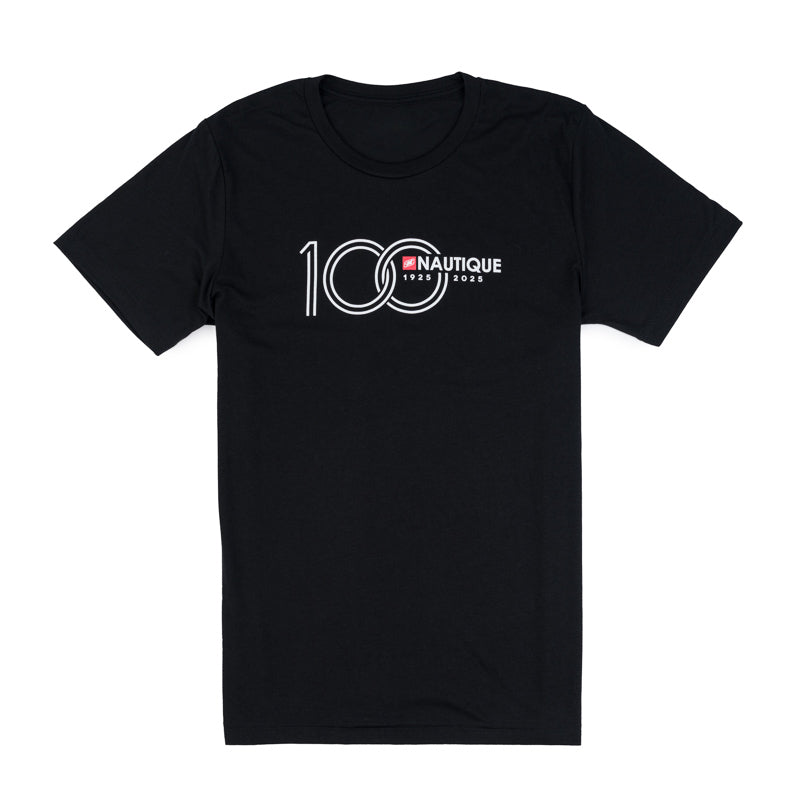 100th Anniversary Center Chest Logo Tee - Black